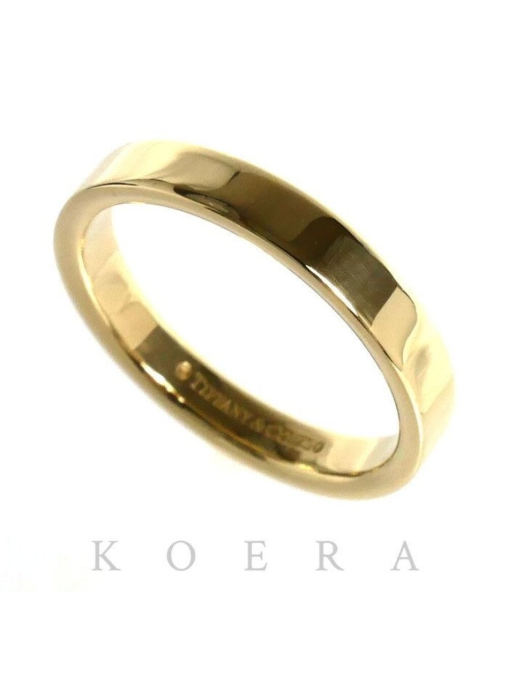 Tiffany & Co 18k Yellow Gold Flat Band Ring